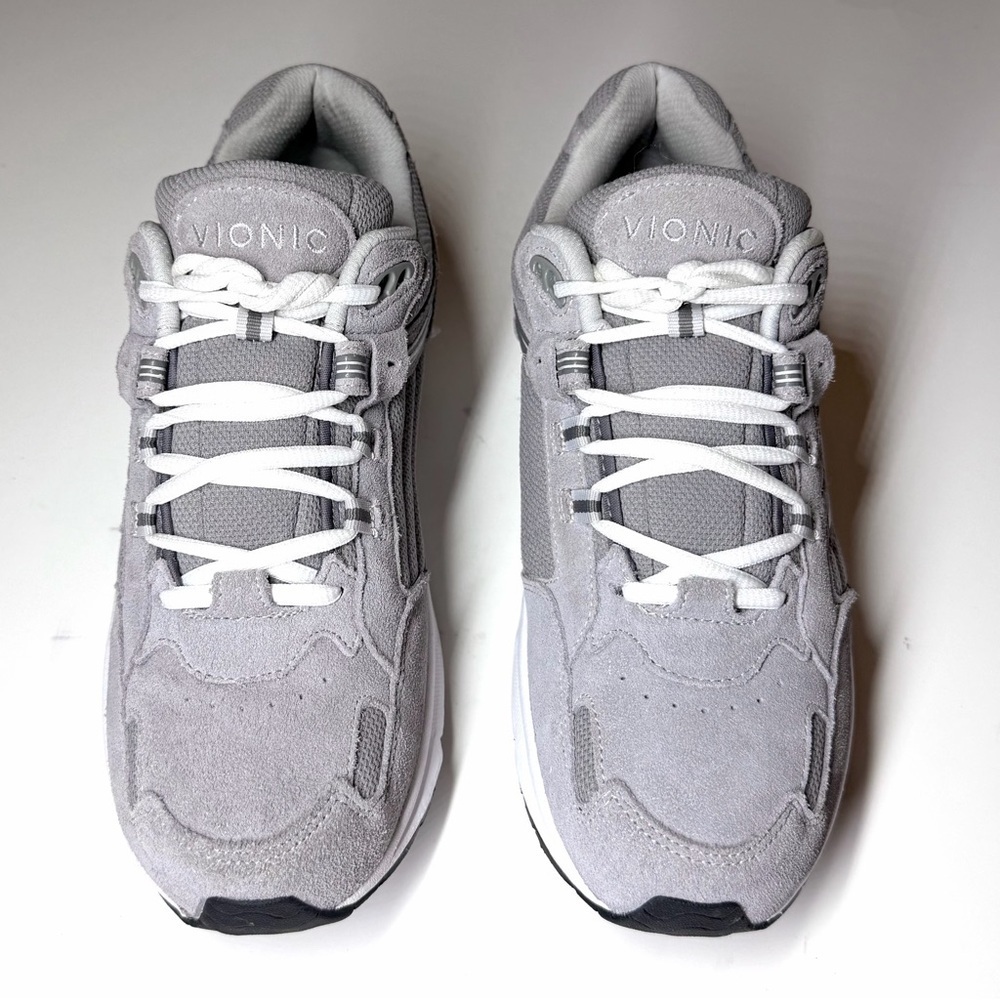 Vionic Men's 23Walk 2.0 Casual Sneaker Gray / White Size- 10.5 Wide - Picture 2 of 9